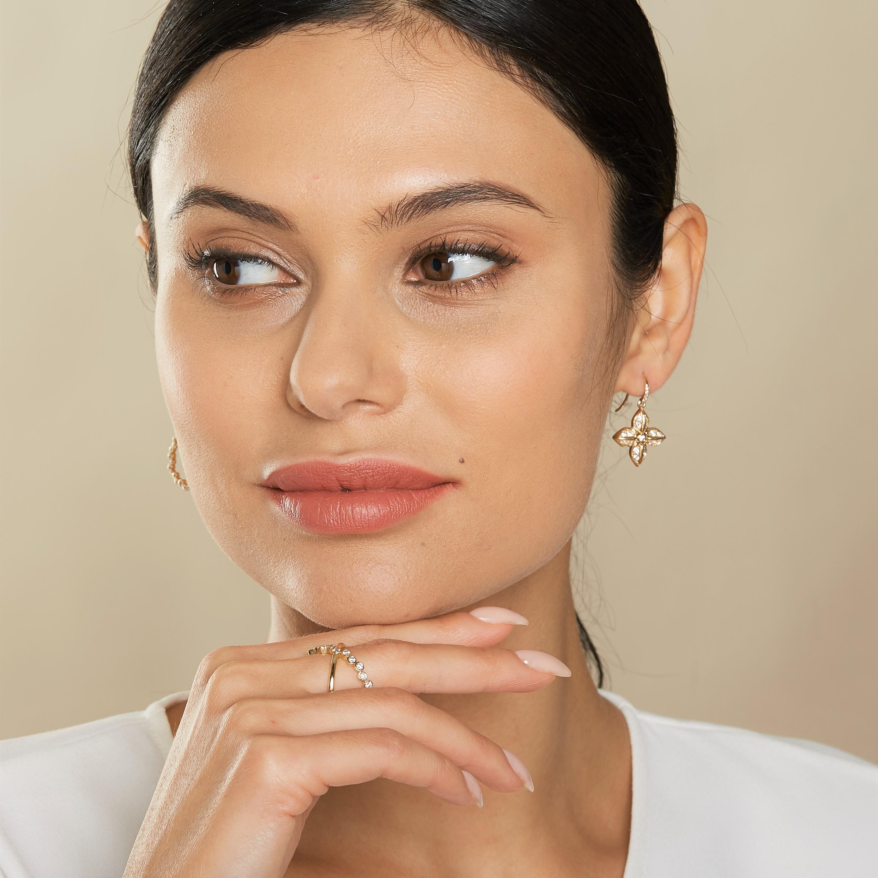 Created in 18 karat yellow gold
Diamonds 1.10 carats approx.
French wire for pierced ears


About the Designers

Drawing inspiration from little things, Dharmesh & Namrata Kothari have created an extraordinary and refreshing collection of luxurious