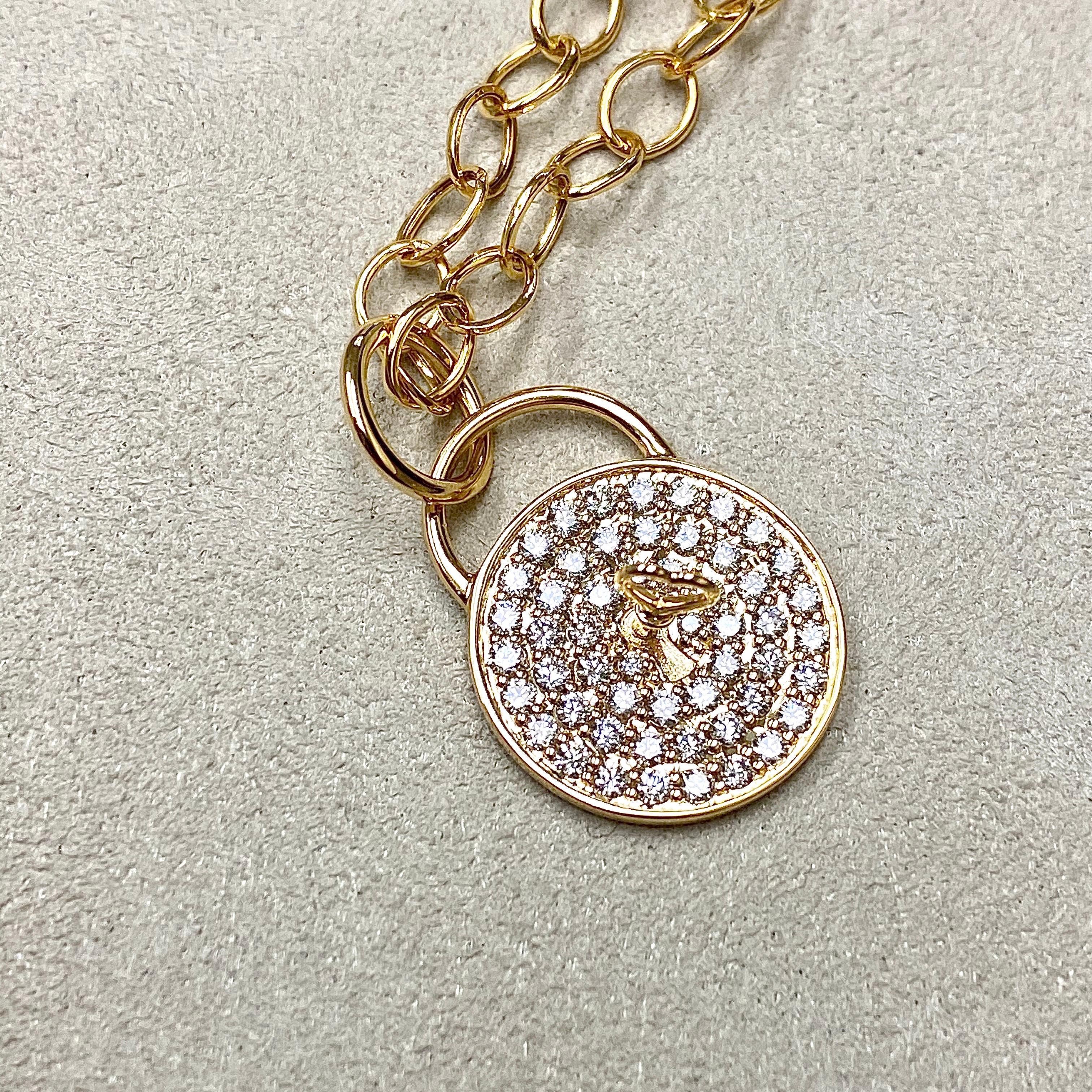 Created in 18 karat yellow gold
Love locked pendant with heart key
Champagne diamonds 0.60 ct approx
Limited edition
Chain sold separately

About the Designers ~ Dharmesh & Namrata

Drawing inspiration from little things, Dharmesh & Namrata Kothari