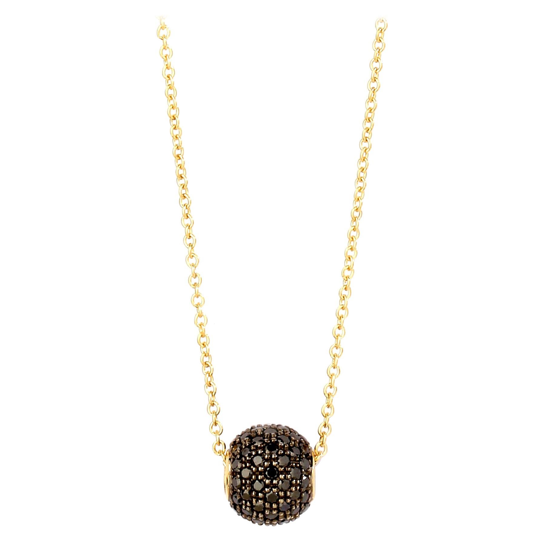 Syna Yellow Gold Mini Pave Bead 