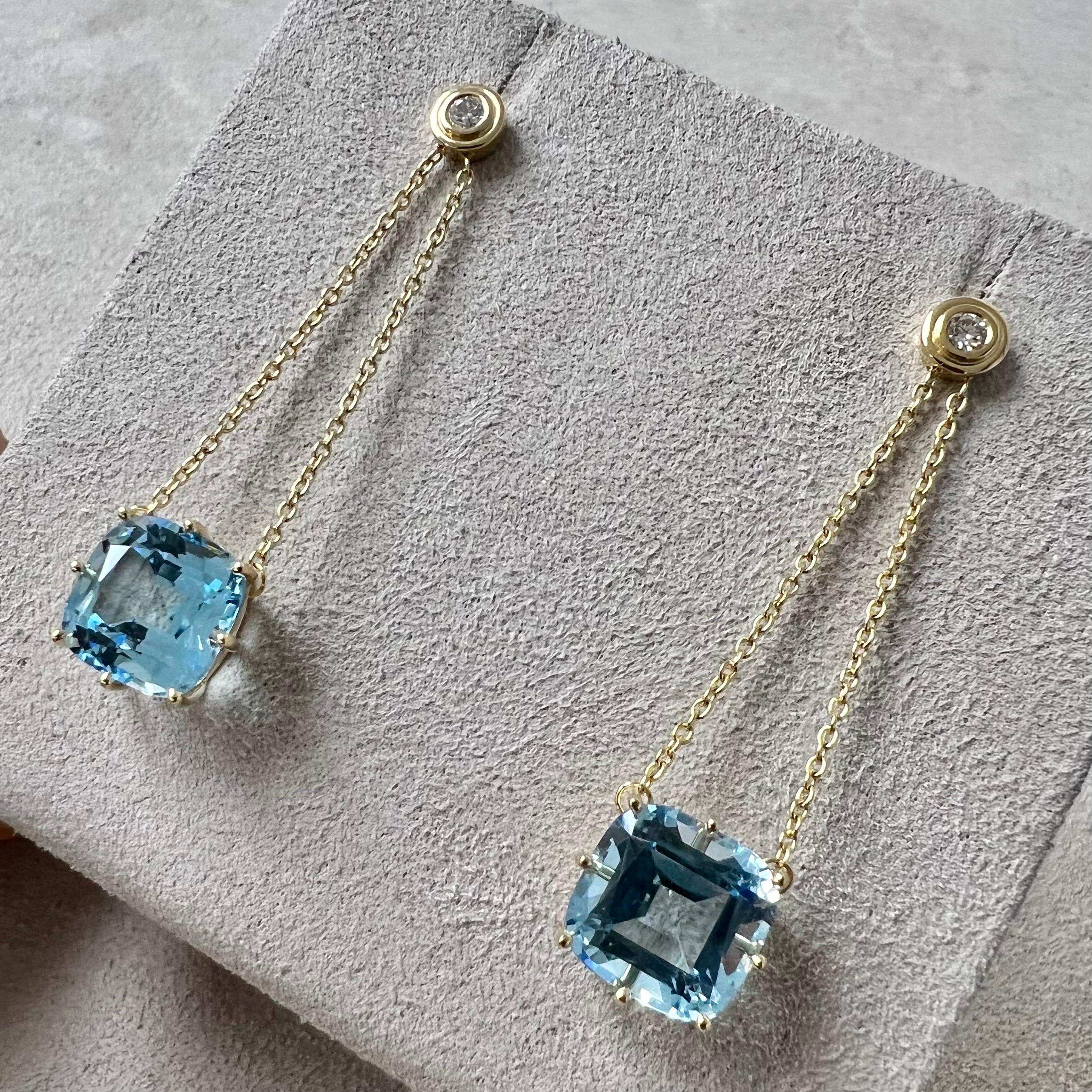 Created in 18 karat yellow gold
Blue topaz 8 carats approx.
Champagne diamonds 0.10 carat approx.
Post backs for pierced ears


About the Designers

Drawing inspiration from little things, Dharmesh & Namrata Kothari have created an extraordinary and