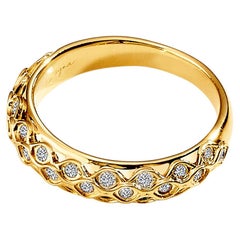 Syna, bague Mogul Champagne en or jaune et diamants