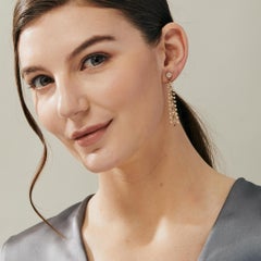 Syna Mogul-Kronleuchter-Ohrringe aus Gelbgold mit Rubinen und Diamanten