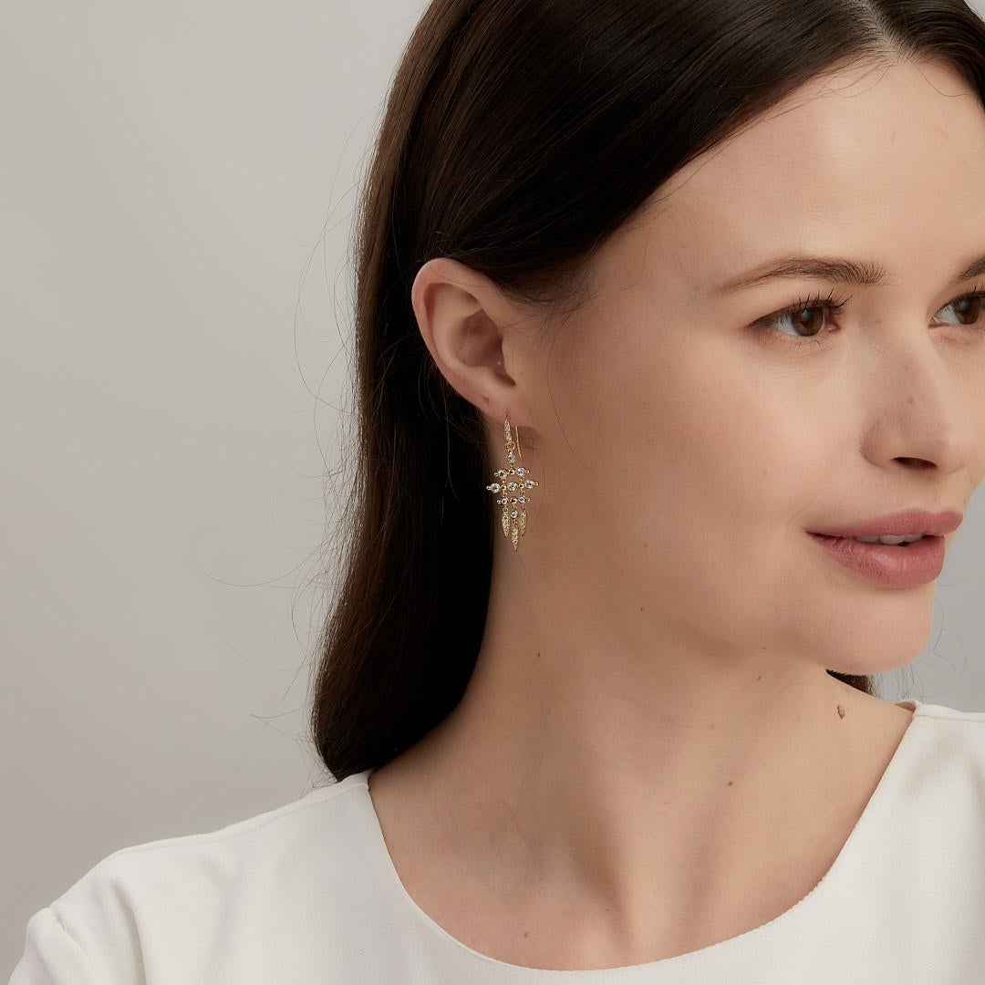 Created in 18 karat yellow gold
Diamonds 0.90 carat approx.
French wire for pierced ears



About the Designers

Drawing inspiration from little things, Dharmesh & Namrata Kothari have created an extraordinary and refreshing collection of luxurious