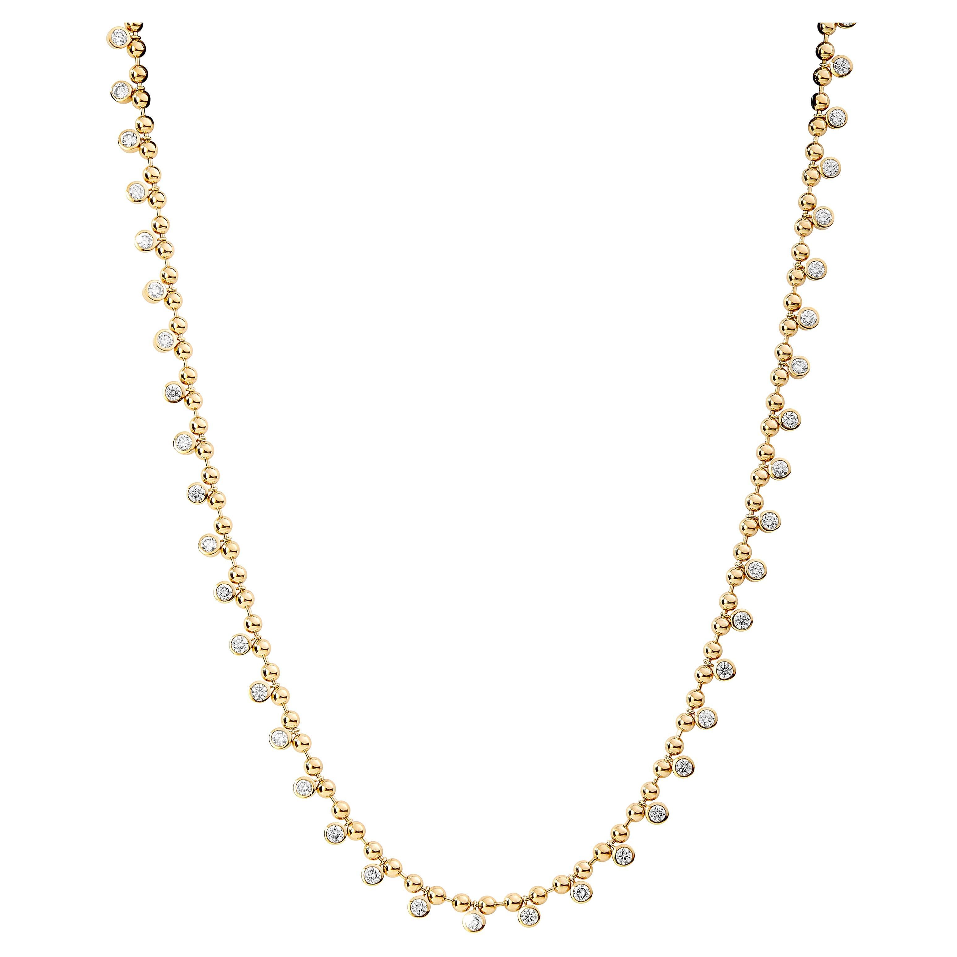 Syna Collier moghol en or jaune et diamants en vente