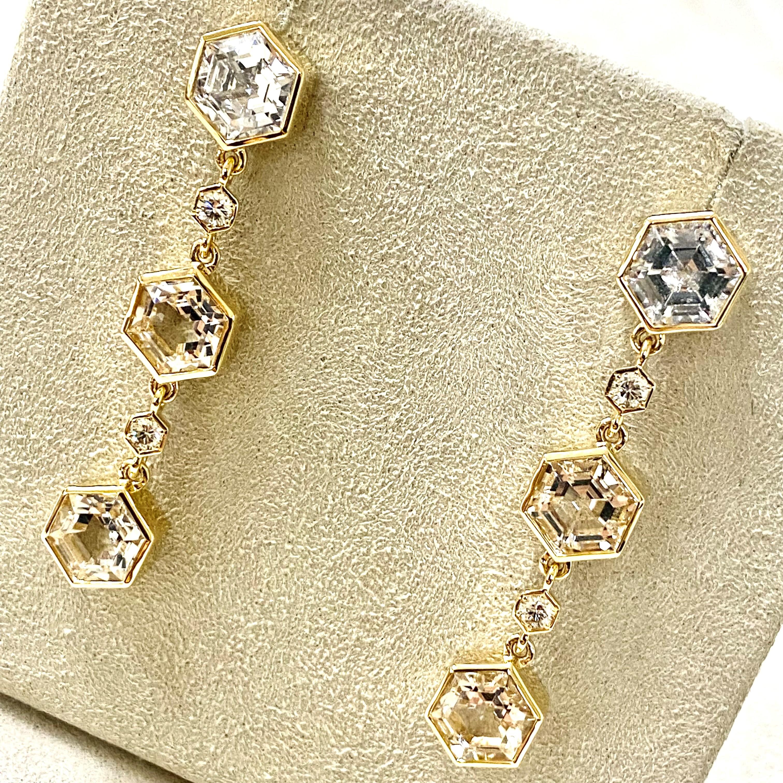 Created in 18 karat yellow gold
Rock Crystal 6 carats approx.
Diamonds 0.30 carat approx.
Post backs for pierced ears
Limited Edition

Exquisitely crafted in 18 karat yellow gold, these limited-edition earrings feature a breathtaking Rock Crystal of