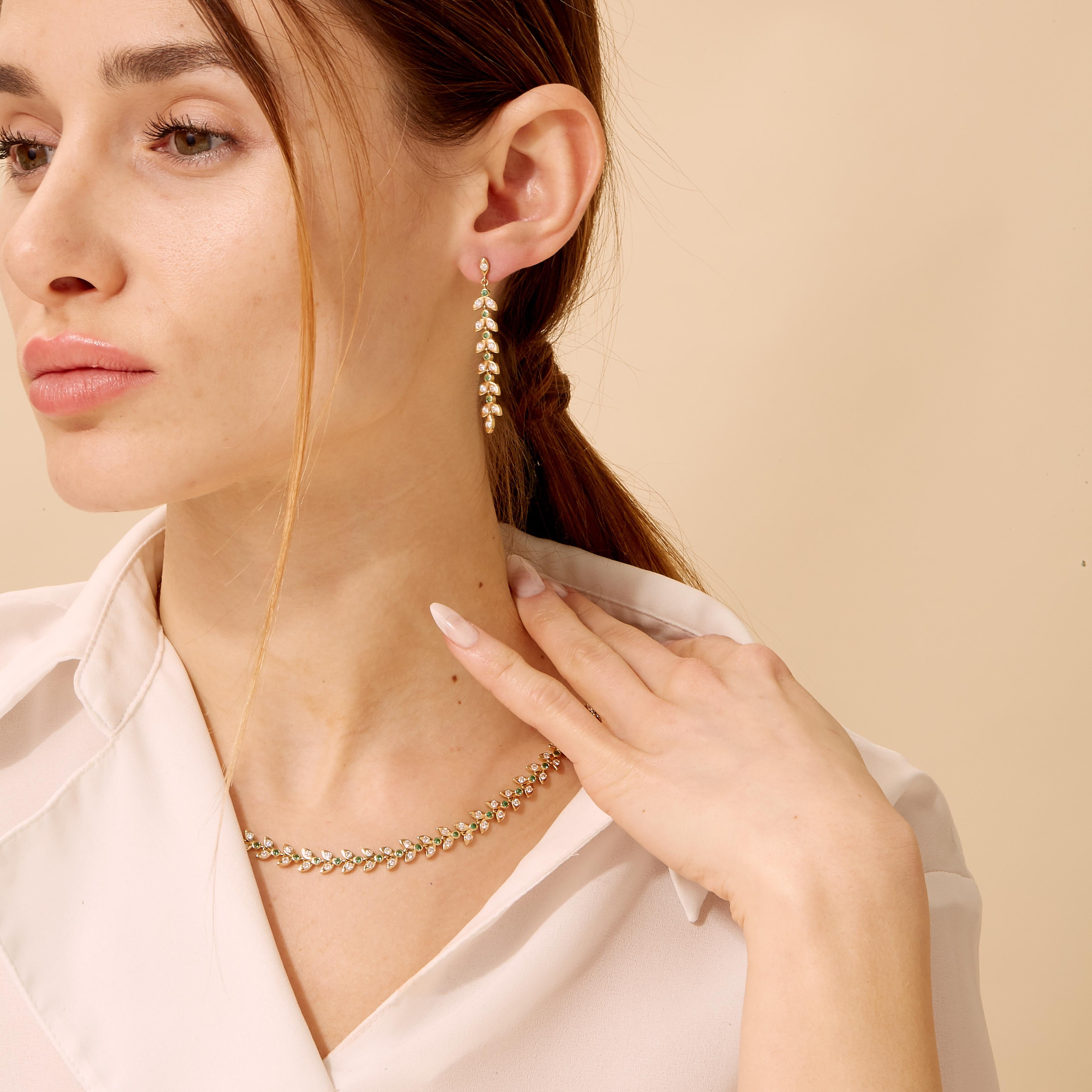 Created in 18 karat yellow gold
Emeralds 0.28 carat approx.
Champagne diamonds 1 carat approx.
Post backs for pierced ears
Limited Edition

About the Designers

Drawing inspiration from little things, Dharmesh & Namrata Kothari have created an