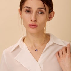 Collier moghol Syna en or jaune avec améthyste et diamants