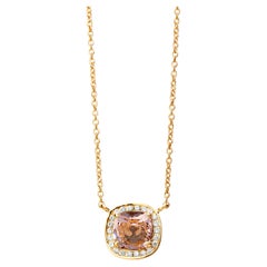 Collana Mogul in oro giallo Syna con Morganite e diamanti