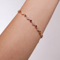 Pulsera Mogul de oro amarillo Syna Rubíes y diamantes