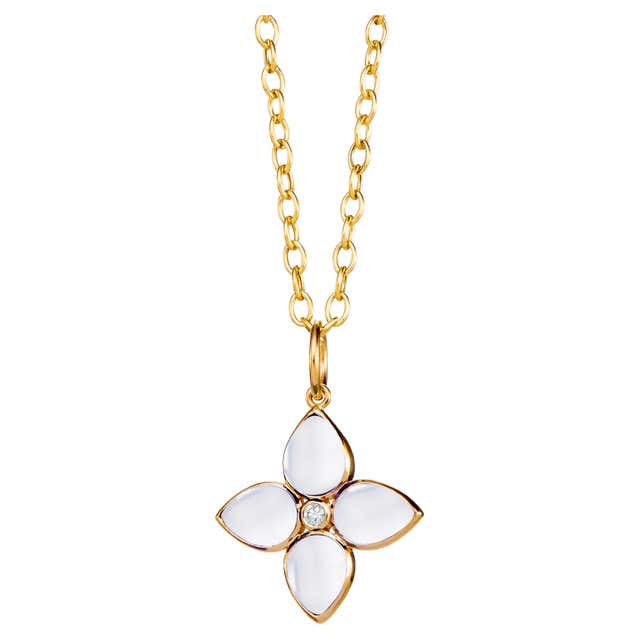 Victorian Quartz Gold Double Sided Heart Pendant at 1stDibs