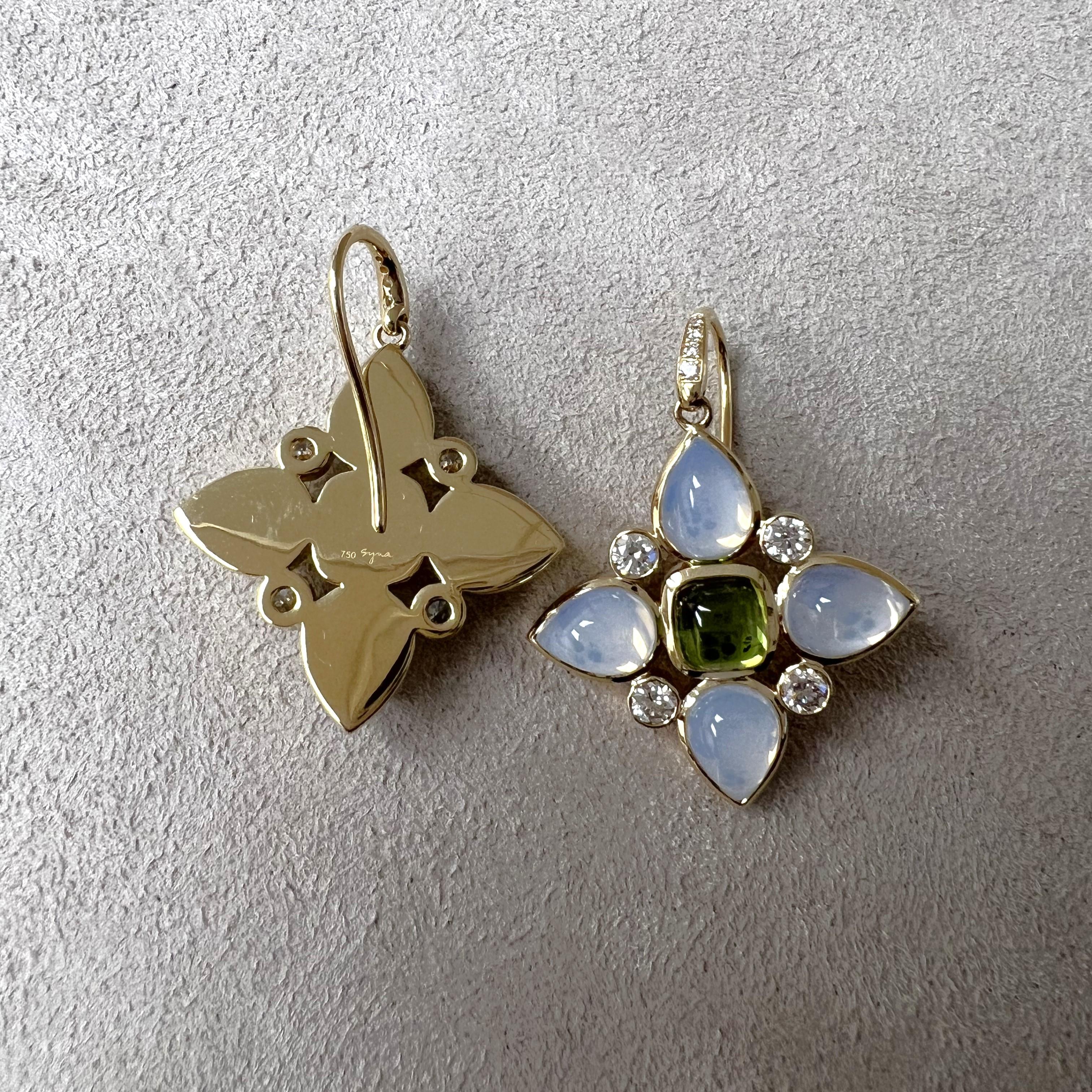 Created in 18 karat yellow gold
Moon quartz 9 carats approx.
Peridot 3 carats approx.
Diamonds 0.90 carat approx.
French wire for pierced ears
Limited Edition


About the Designers

Drawing inspiration from little things, Dharmesh & Namrata Kothari