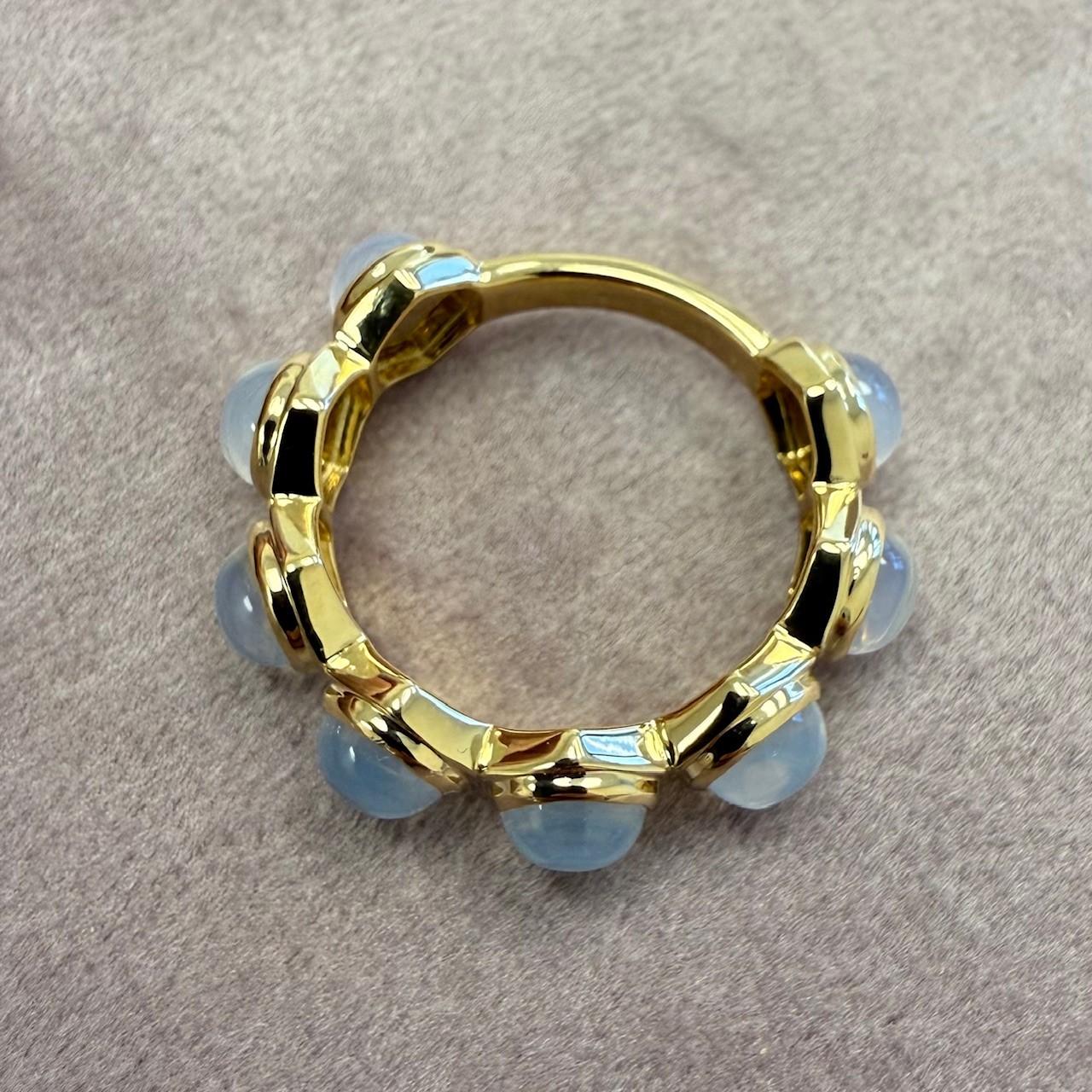 Anello Syna in oro giallo con quarzo lunare In condizioni Nuovo in vendita a Fort Lee, NJ