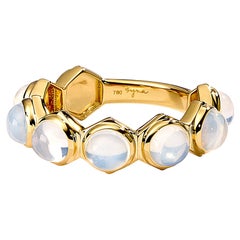 Syna Yellow Gold Moon Quartz Ring