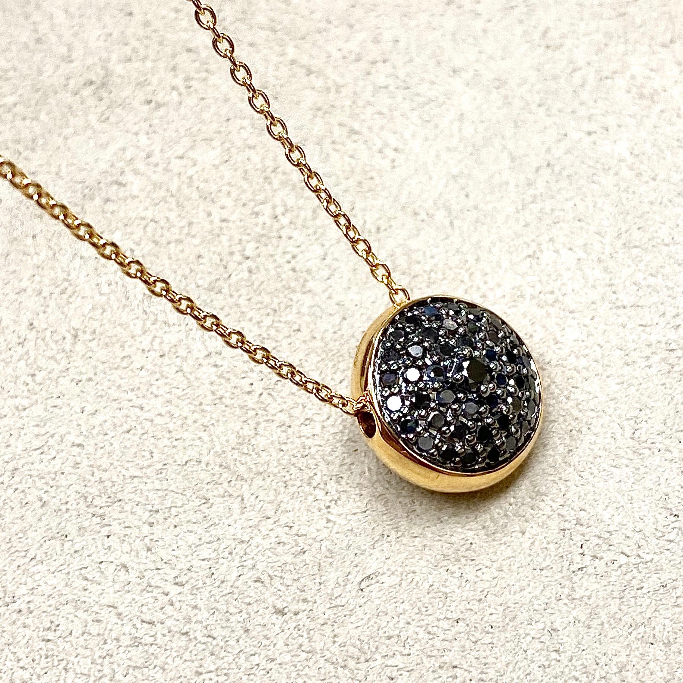 Contemporary Syna Yellow Gold Necklace with Diamonds
