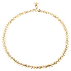Syna-Halskette aus Gelbgold mit Diamanten
