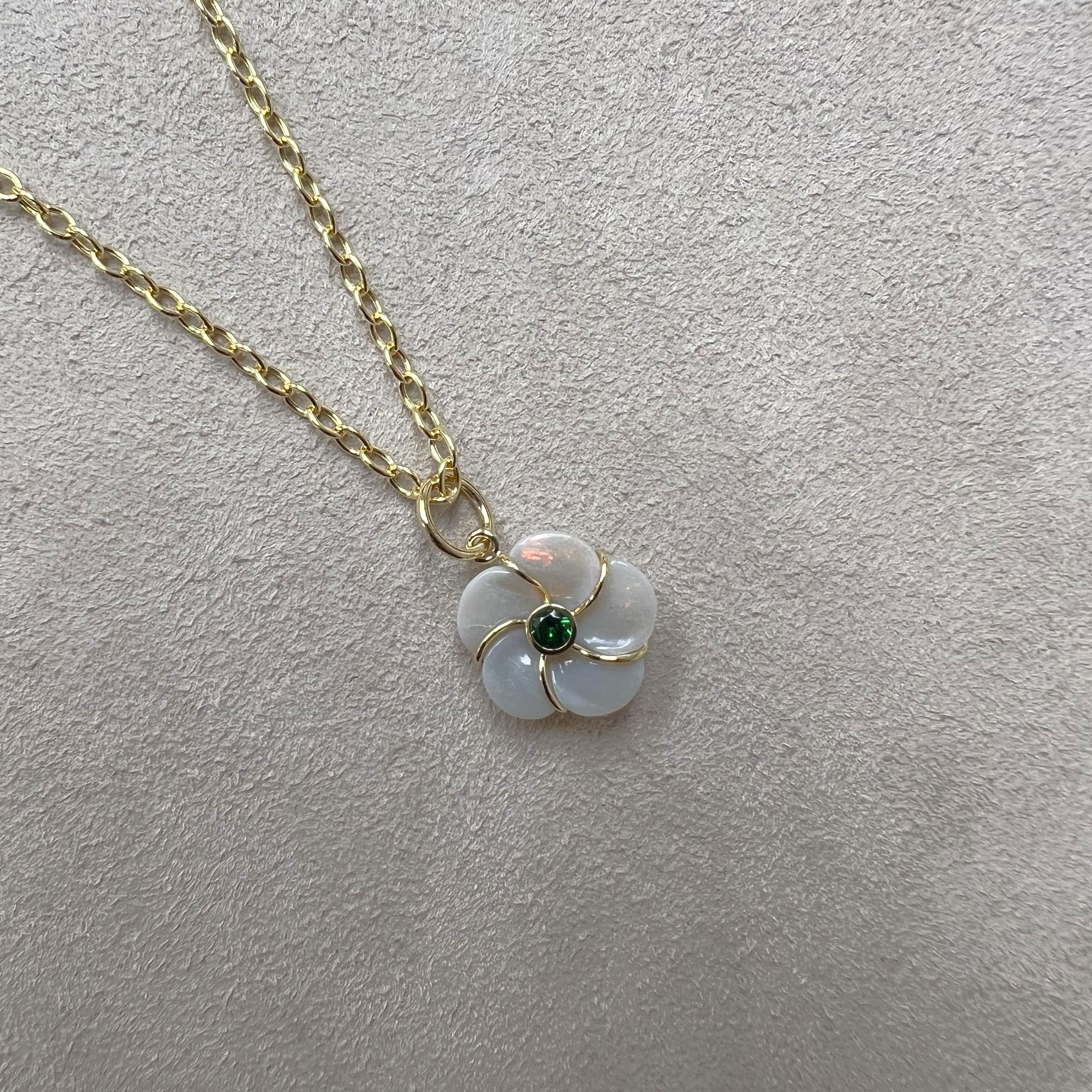 Created in 18 karat yellow gold
Opal 4 carats approx.
Tsavorite 0.10 carat approx.
Limited edition
Chain sold separately


 About the Designers ~ Dharmesh & Namrata

Drawing inspiration from little things, Dharmesh & Namrata Kothari have created an