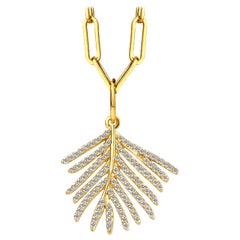 Syna Gelbgold-Anhänger mit Blattgold-Diamanten