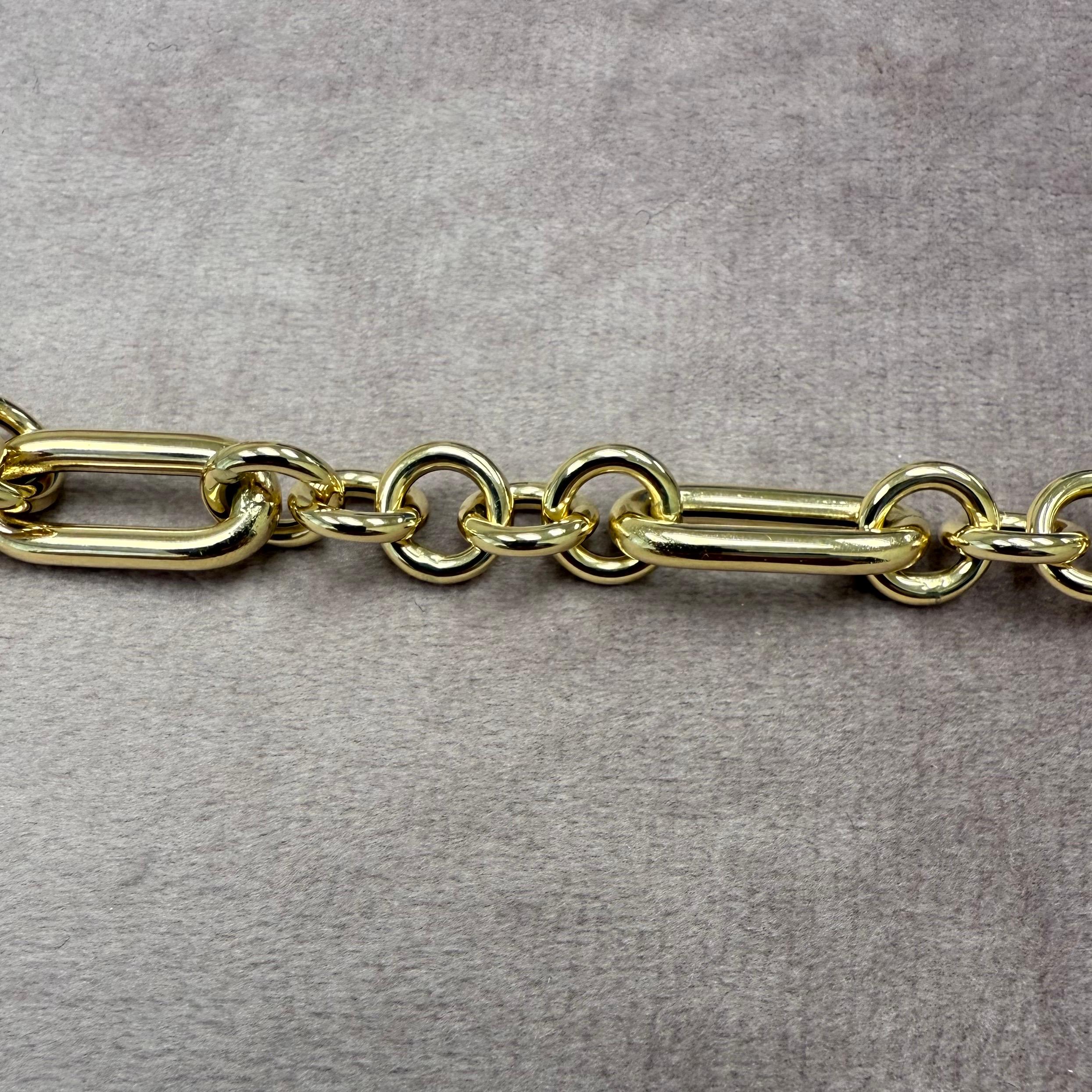 Syna Gelbgold Papier-Clip-Armband (Zeitgenössisch) im Angebot