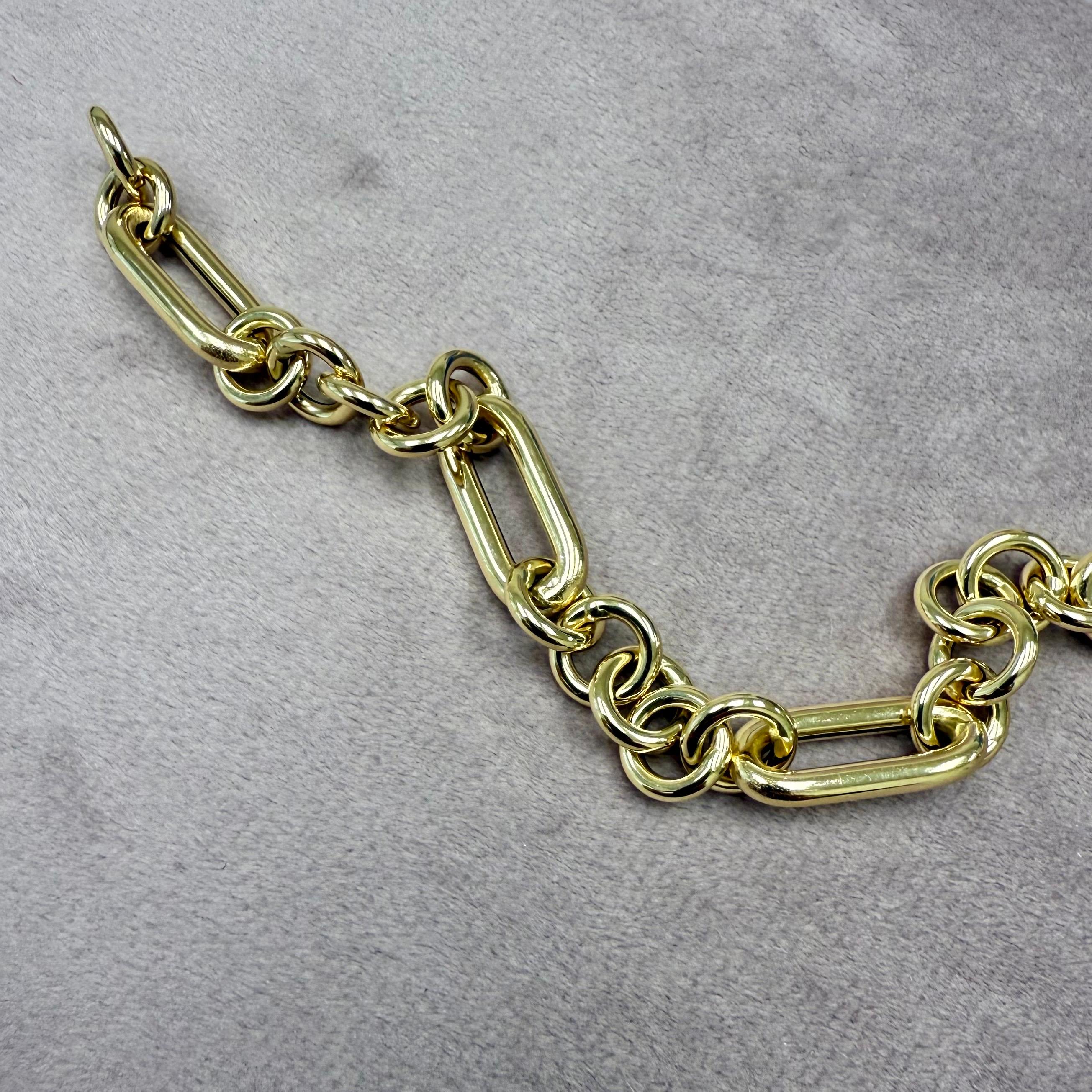 Syna Gelbgold Papier-Clip-Armband im Zustand „Neu“ im Angebot in Fort Lee, NJ