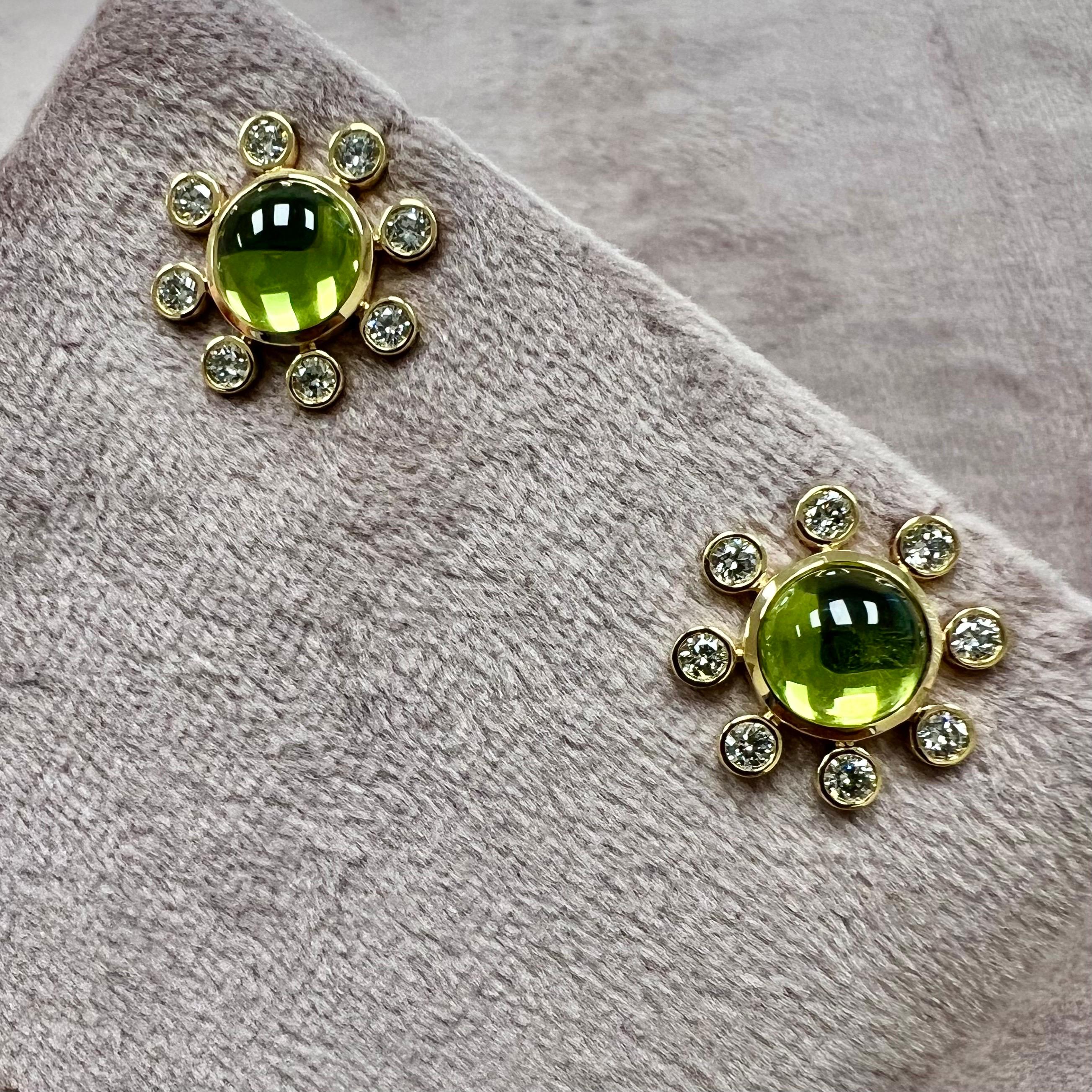 Created in 18 karat yellow gold
Peridot 5 carats approx.
Diamonds 0.80 carat approx.
18 kyg butterfly backs
Limited edition

About the Designers

Drawing inspiration from little things, Dharmesh & Namrata Kothari have created an extraordinary and