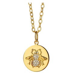 Syna Pendentif Queen Bee en or jaune avec diamants