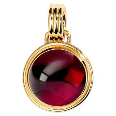 Syna-Anhänger aus Gelbgold mit Rhodolith-Granat