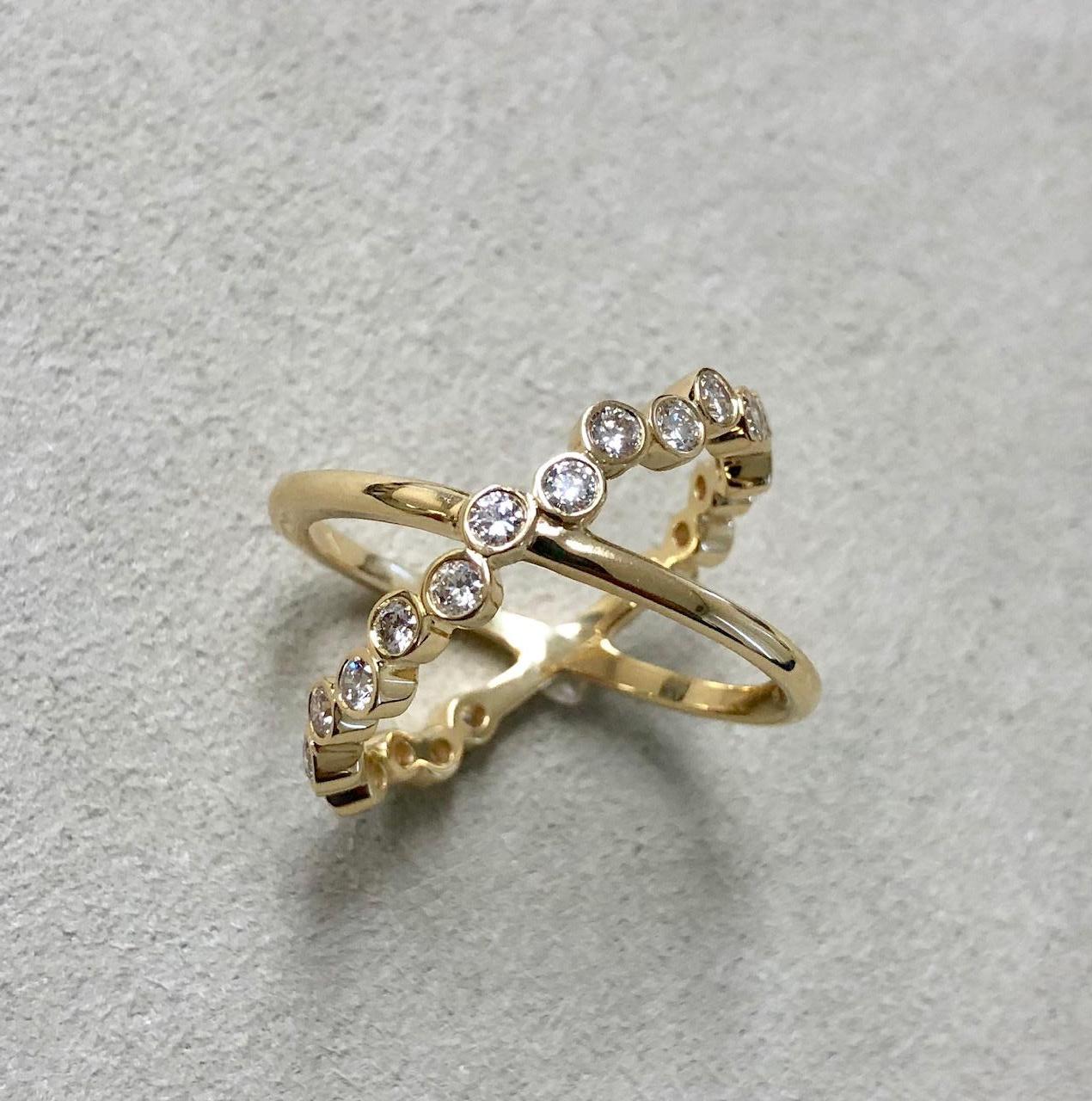 Created in 18 karat yellow gold
Diamonds 0.70 ct approx
Ring size US 7, can be sized as required
Limited edition

This limited edition masterpiece is crafted in luxurious 18 karat yellow gold, and features approximately 0.70ct of twinkling diamonds.