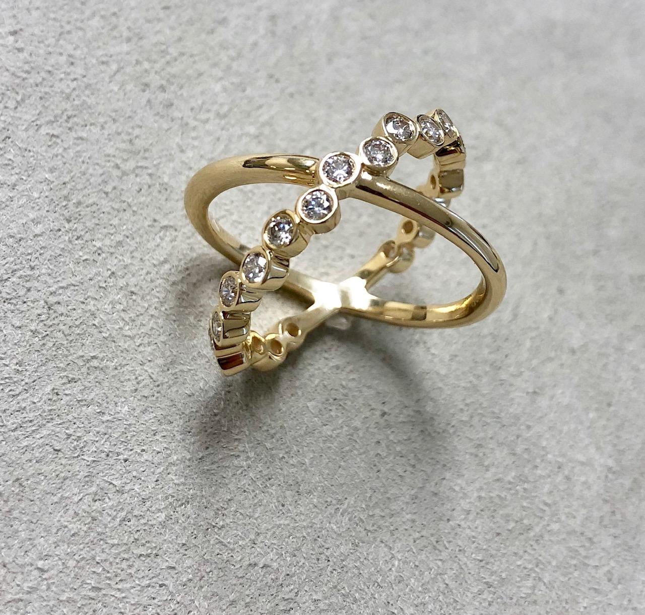 champagne gold ring