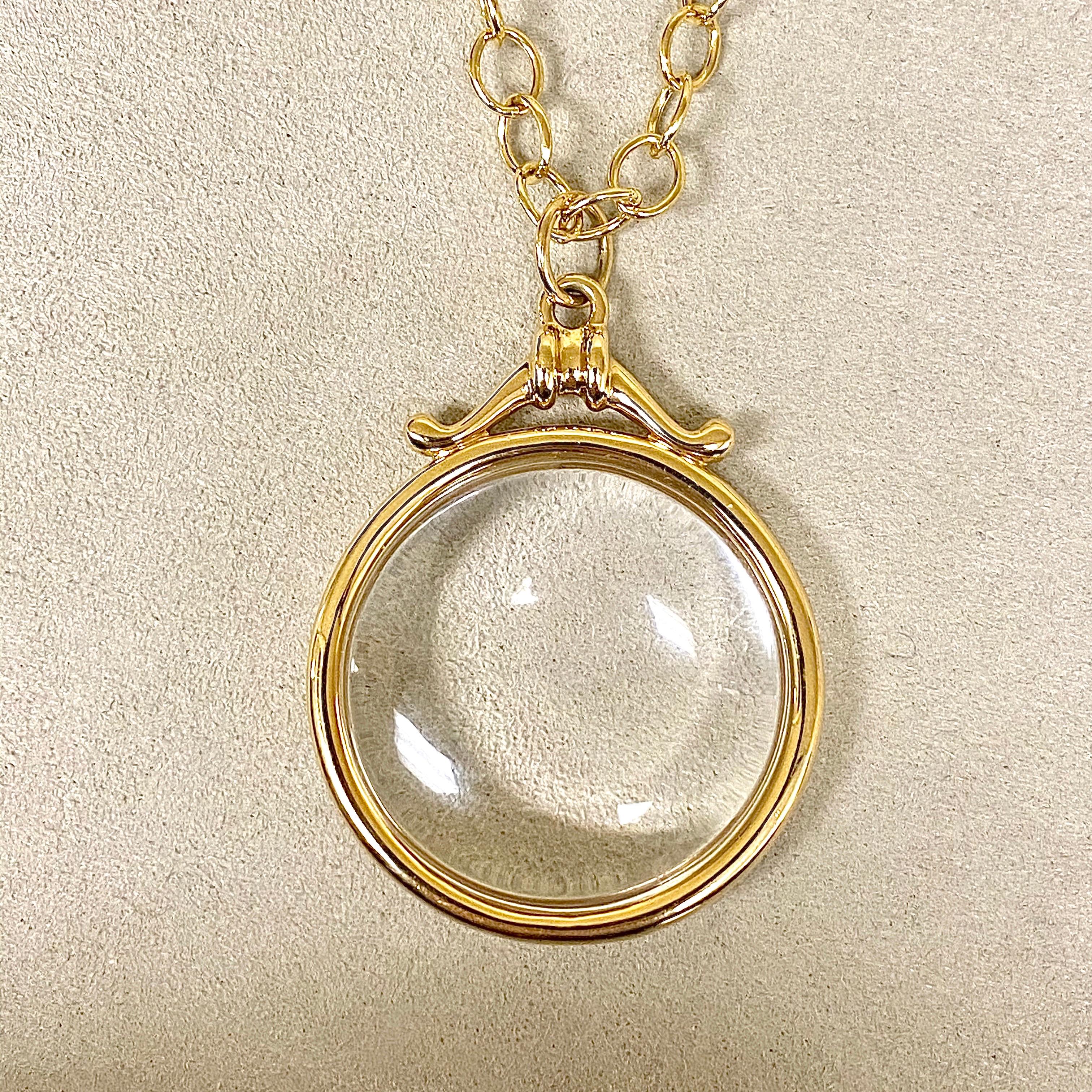 Created in 18 karat yellow gold
Rock Crystal 35 cts approx
Chain sold separately
Limited Edition

Crafted from 18 karat yellow gold, this limited edition pendant features a mesmerizing Rock Crystal of approximately 35 cts. Please note that the chain