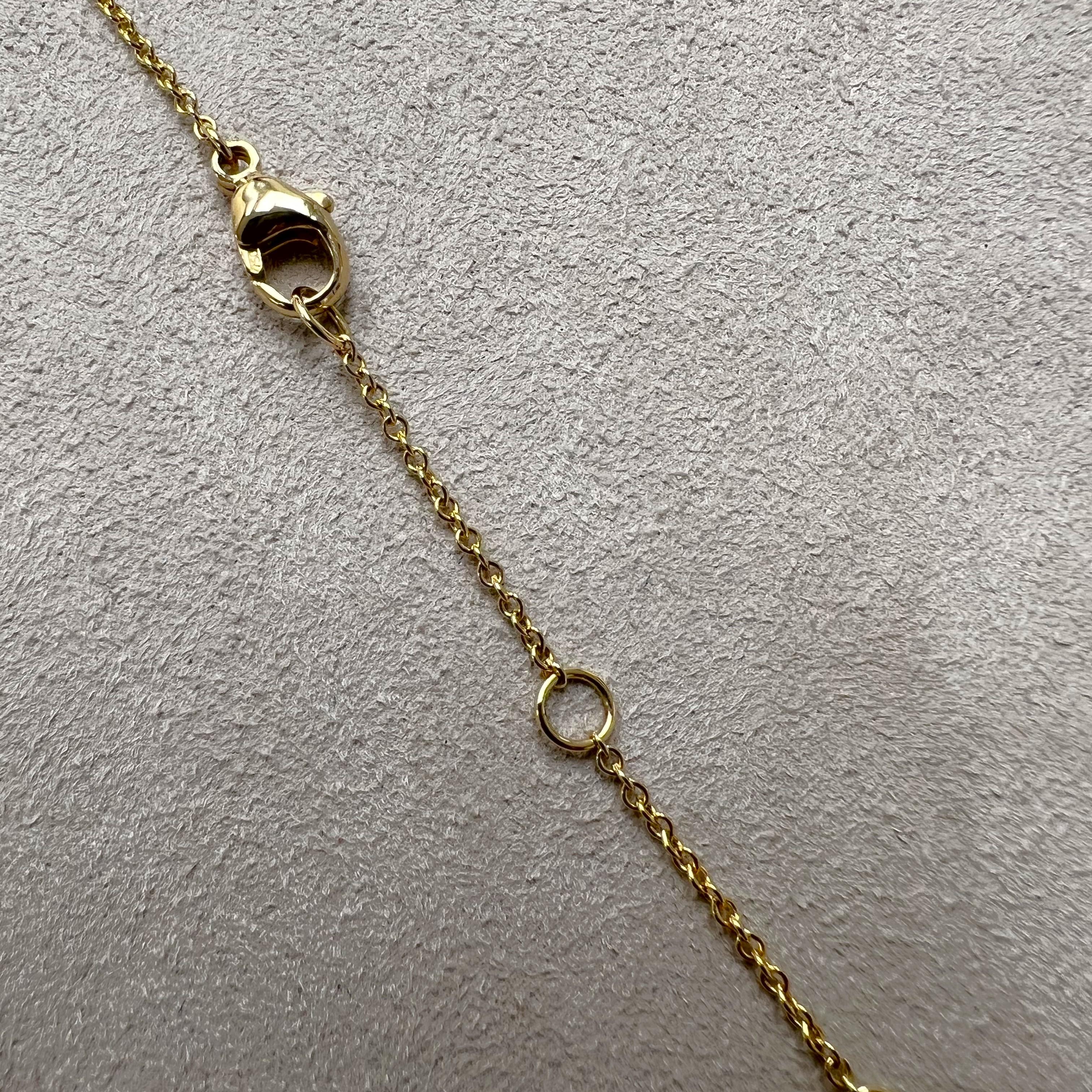 Contemporary Syna Yellow Gold Rock Crystal Necklace For Sale
