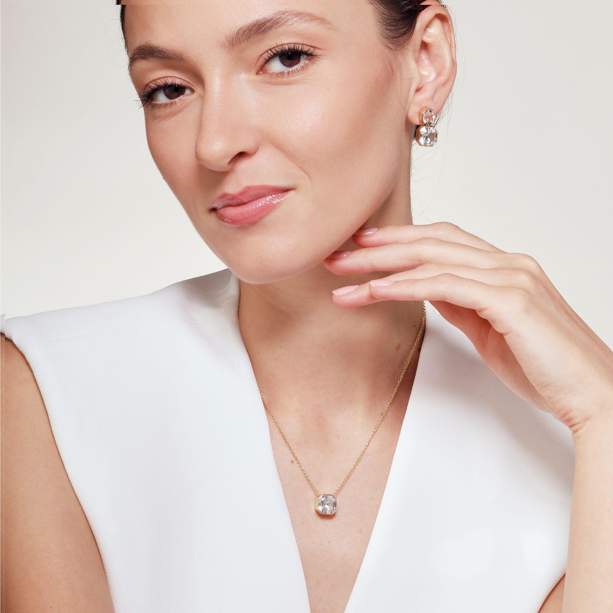 Contemporaneo Collana Syna in oro giallo con cristalli di rocca in vendita