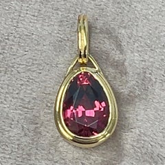 Syna Yellow Gold Rose Tourmaline Pendant