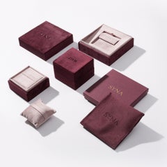 Syna Gelbgold-Ohrringe aus Gelbgold mit grünem Chalcedon und Diamanten