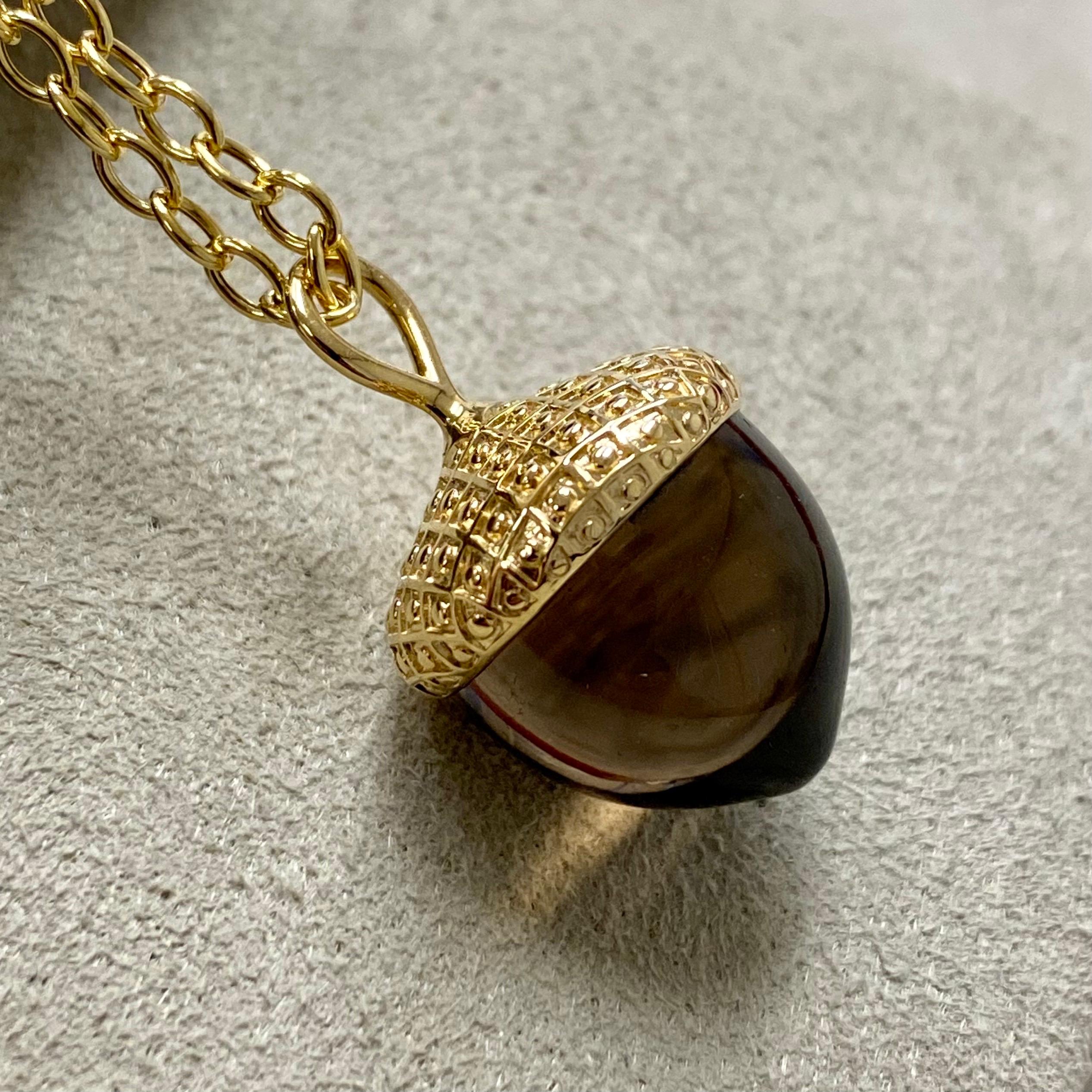 Created in 18 karat yellow gold 
Smoky Quartz 19 carats approx.
Chain sold separately


About the Designers ~ Dharmesh & Namrata

Drawing inspiration from little things, Dharmesh & Namrata Kothari have created an extraordinary and refreshing