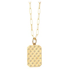 Syna Gelbgold Starry Charm-Anhänger mit Diamanten