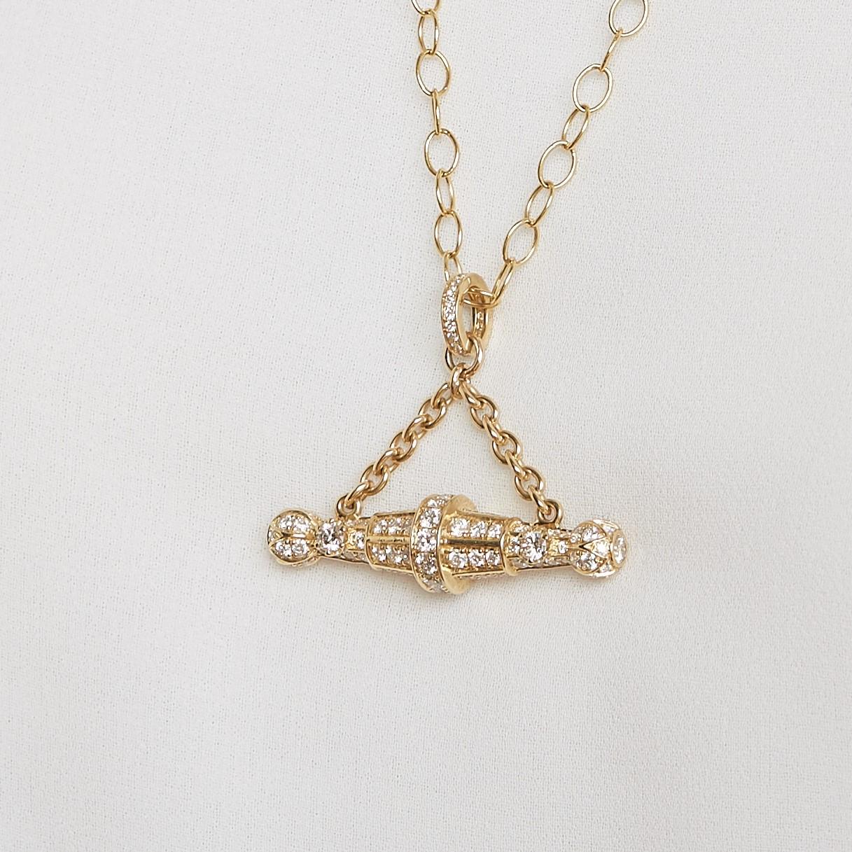 Created in 18kyg
Diamonds 3 cts approx
Chain sold separately
Limited Edition

Handcrafted from precious 18-karat yellow gold and set with approximately 3 carats of dazzling diamonds, this exclusive Limited Edition pendant leaves a lasting