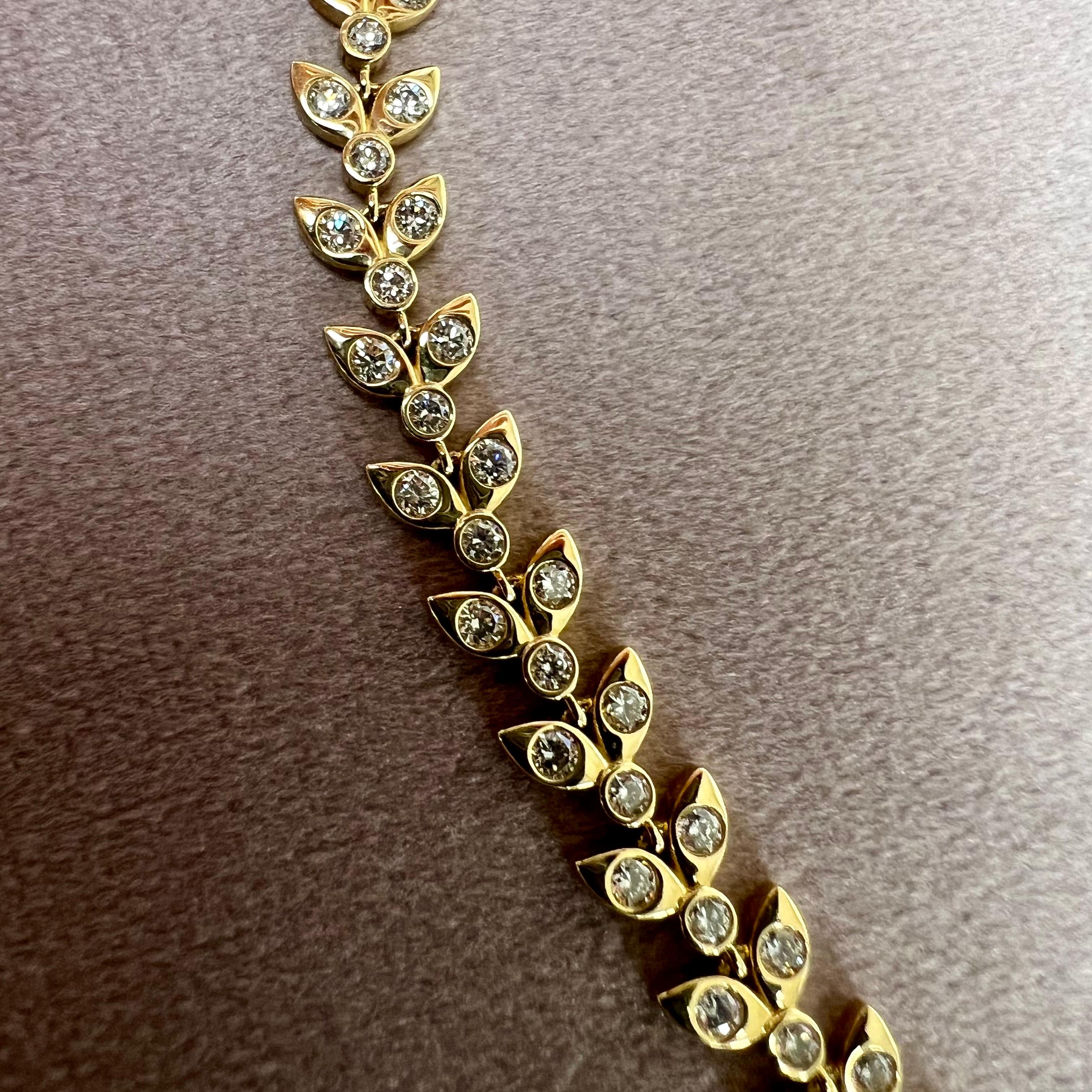 Contemporaneo Collana Syna in oro giallo con diamanti in vendita