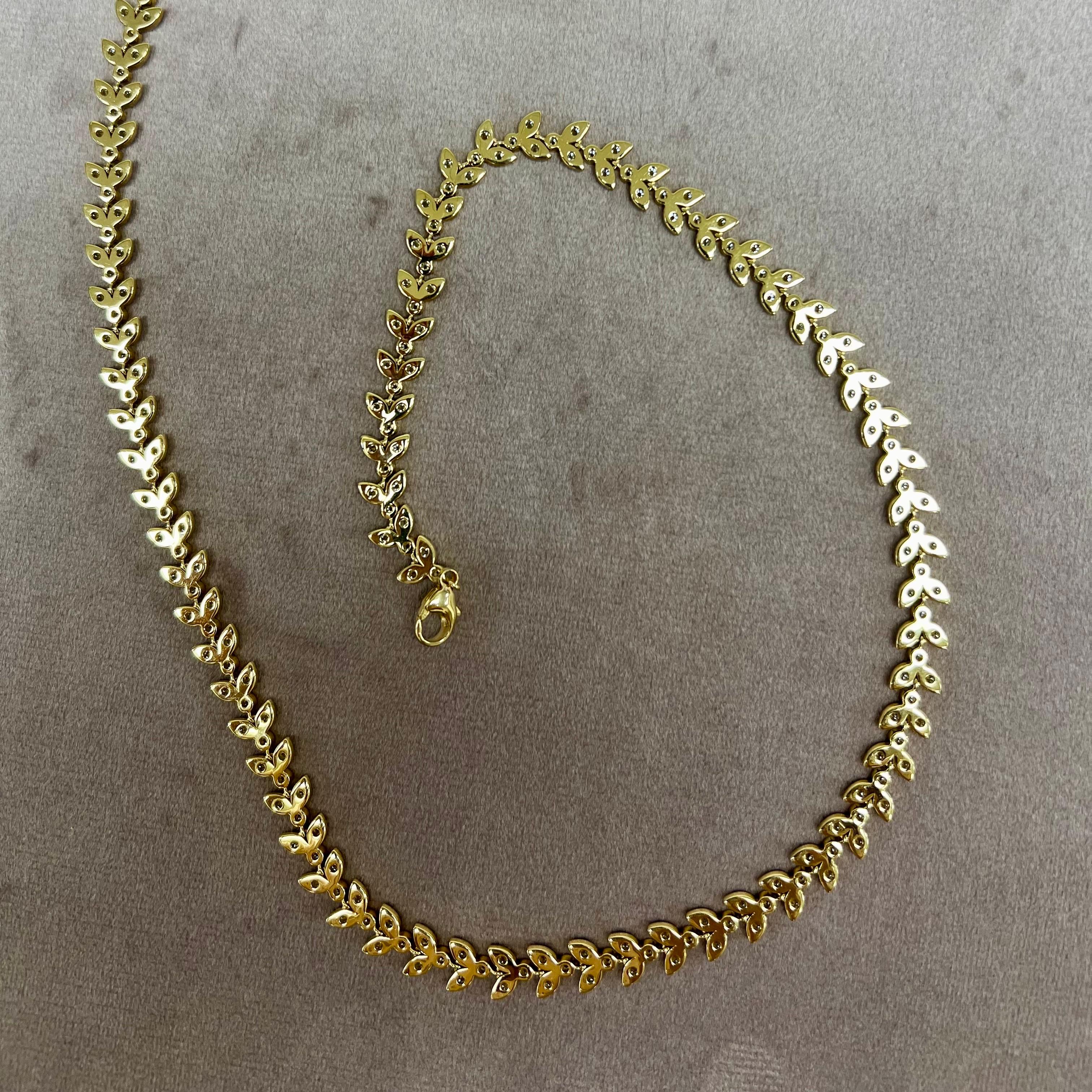 Collana Syna in oro giallo con diamanti In condizioni Nuovo in vendita a Fort Lee, NJ