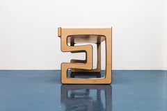 Synchronicity Desk in Maple, Walnut & Leather by Ivan Paradisi