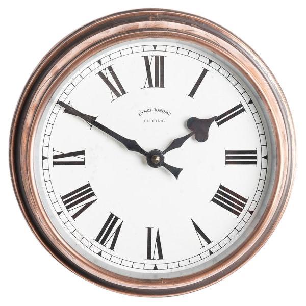 Synchronome Vintage Industrial Copper Case Wall Clock at 1stDibs