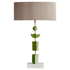 'Synergy' Table Lamp in Green, Contemporary European Design