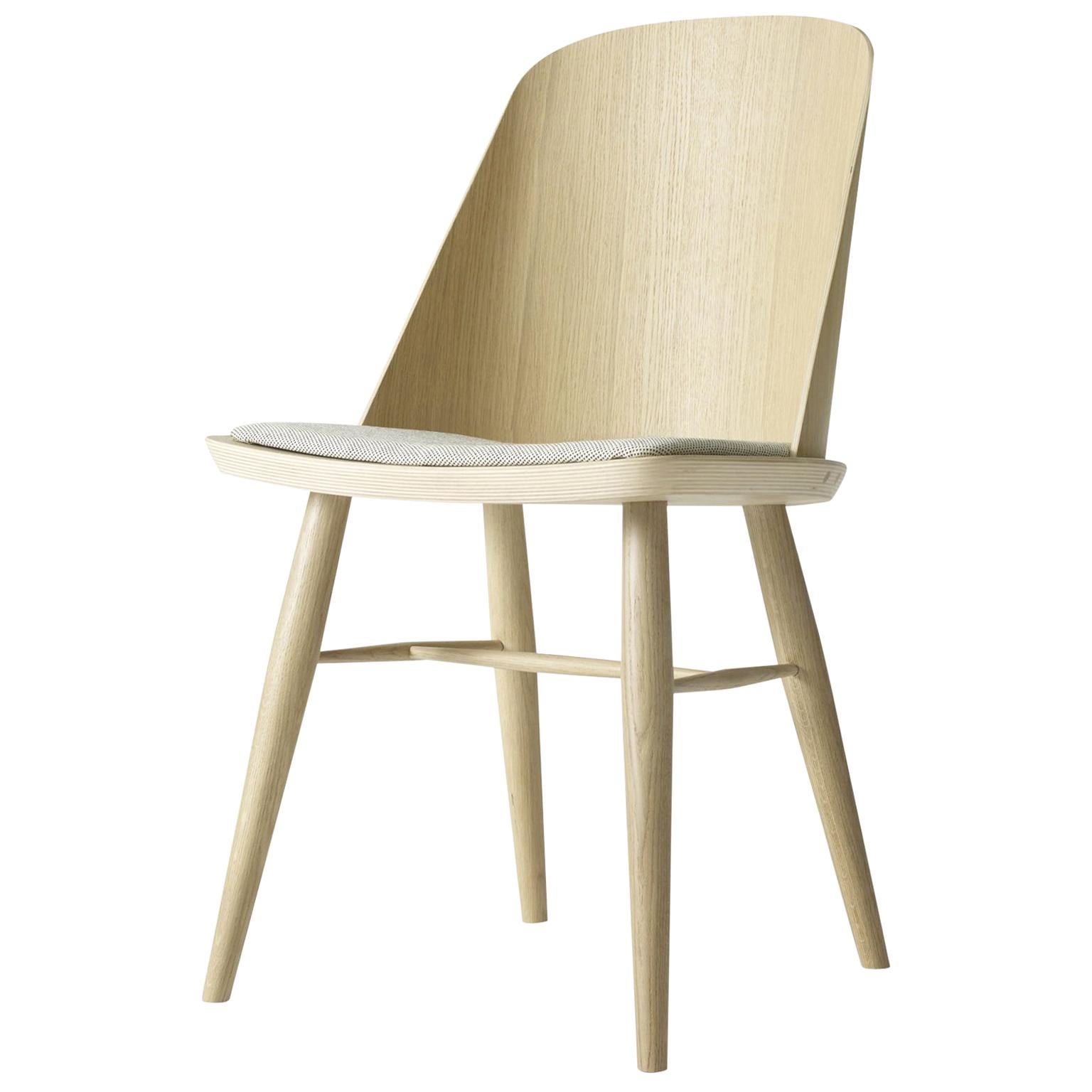 Synnes Dining Chair by Falke Svatun, Natural Oak / Grey Melange