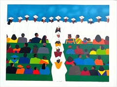 WITH HONORS Signed Lithograph, Graduation Ceremony, Multicultural Education
