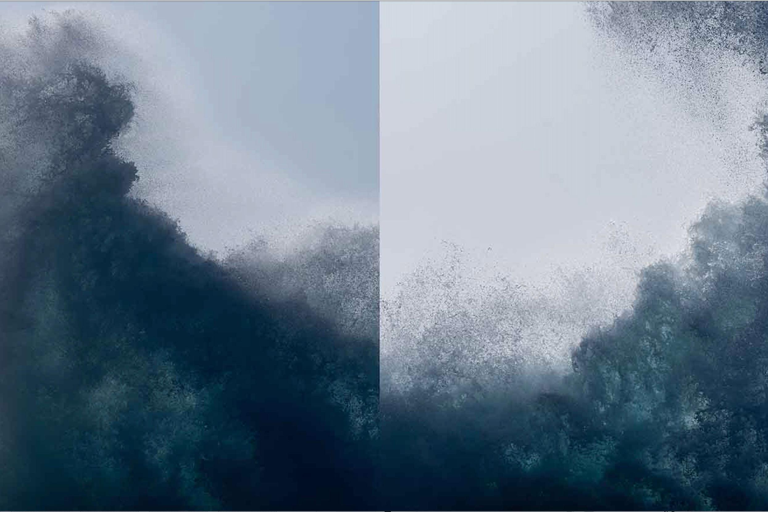 NAMI_N01-N02 - Blue Landscape Photograph by Syoin Kajii