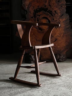 Syoya Yoshida・Japanese Style Rocking Chair/1950s Tatsumi Mokkou/mingei wabi-sabi