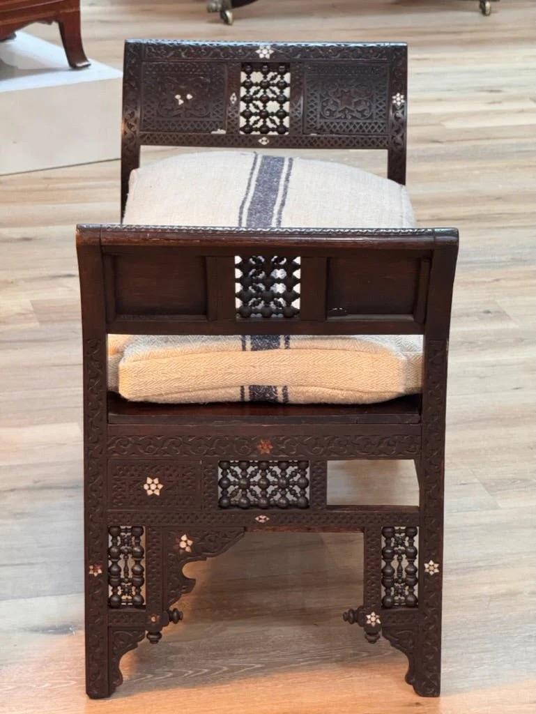 Mother-of-Pearl Syrian Bench