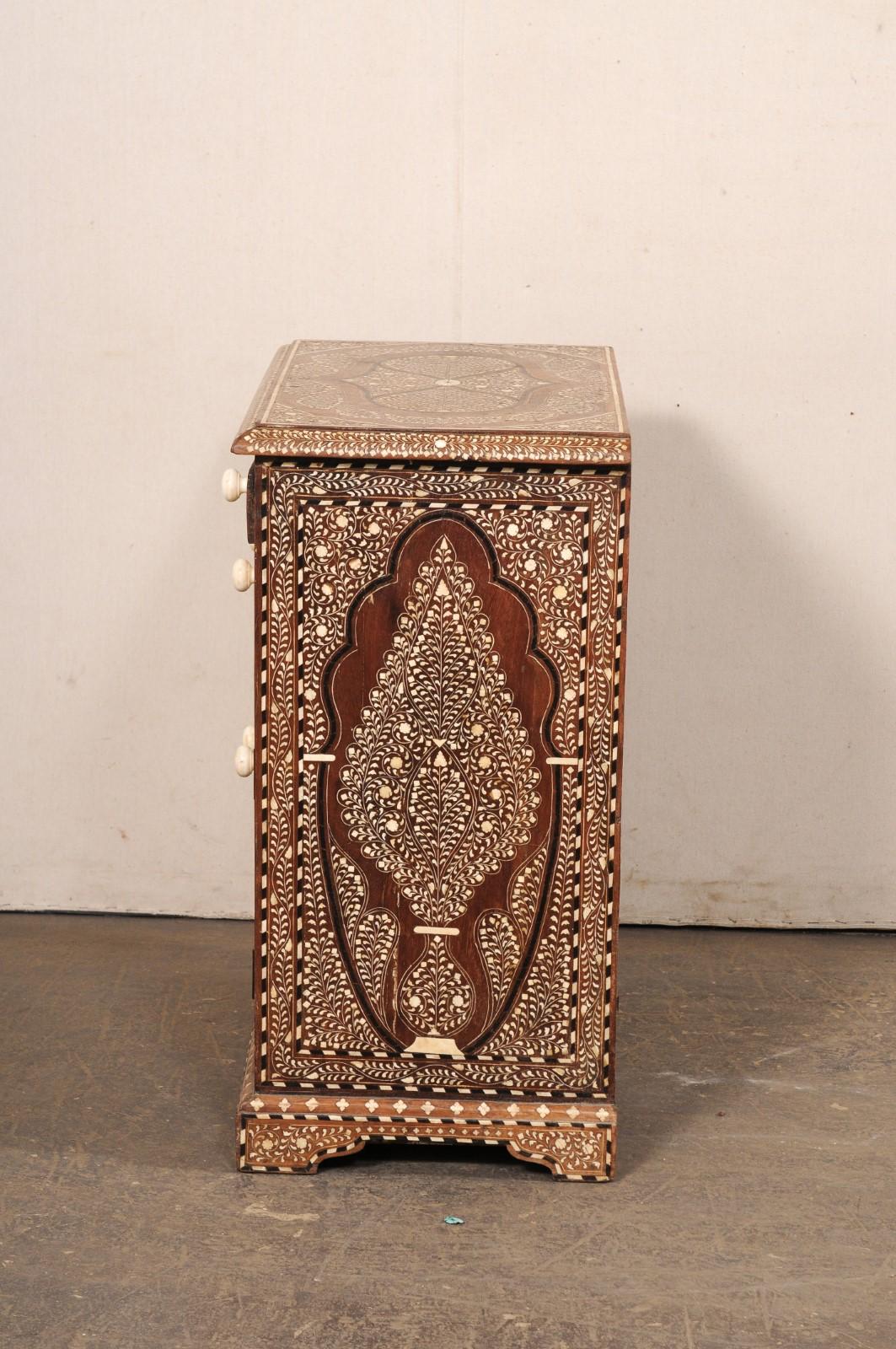 Syrian Cabinet w/Bone Inlay- Cute Size! For Sale 5