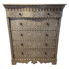 Syrian Chest With Mother of Pearl Inlay