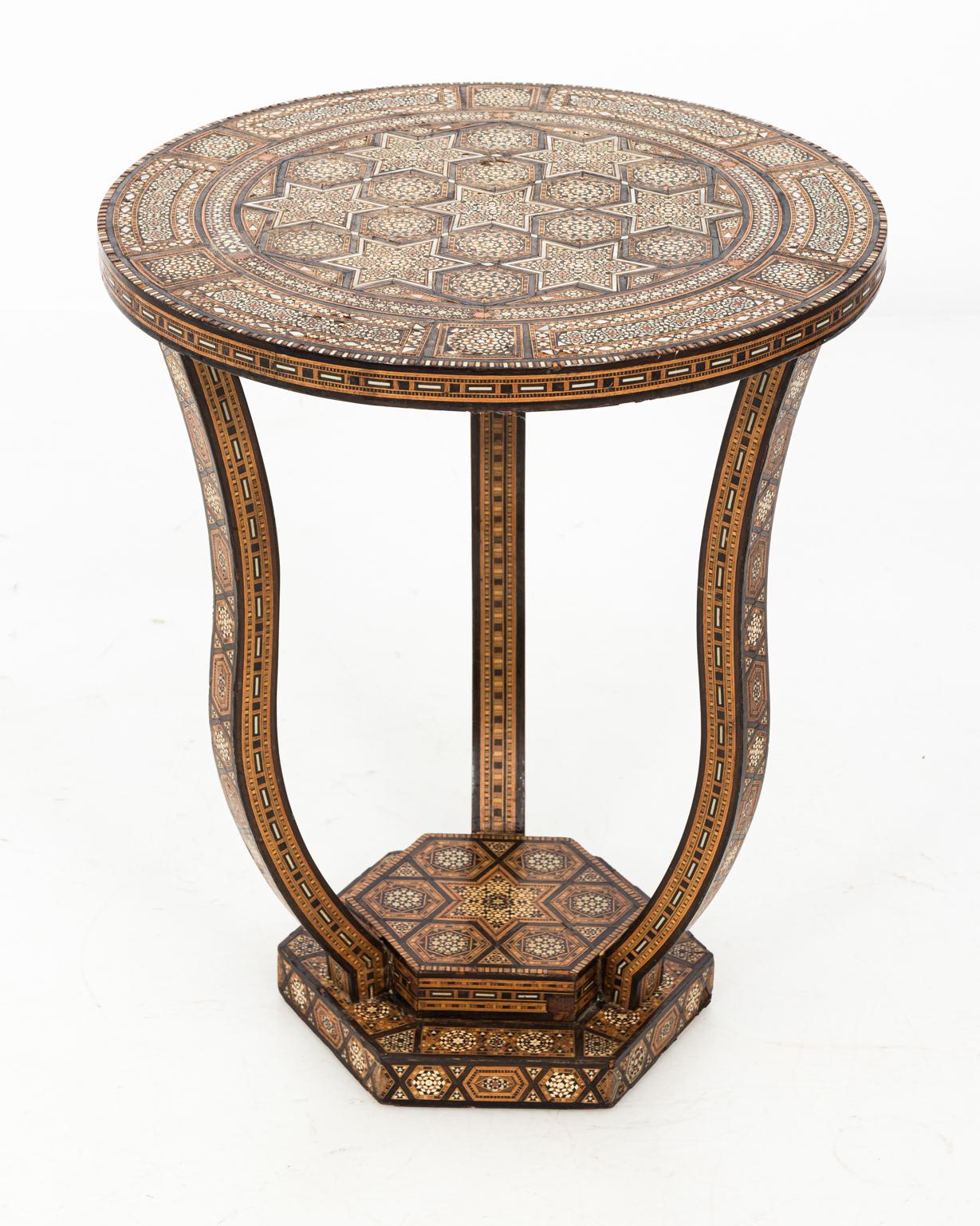 Syrian Circular Side Table, circa 1960s 3