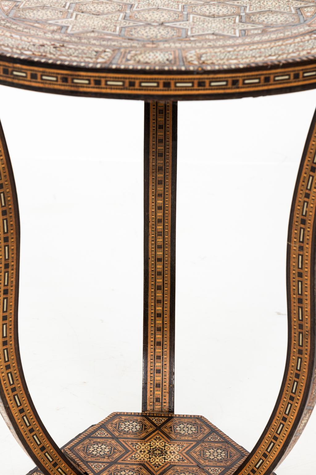 Syrian Circular Side Table, circa 1960s 4